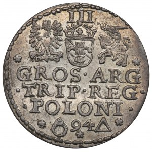 Sigismund III Vasa, 3 groschen 1594, Marienburg