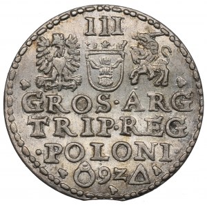 Zikmund III Vasa, Trojak 1592, Malbork