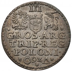 Sigismund III, 3 groschen 1592, Marienburg