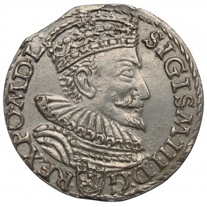 Zygmunt III Waza, Trojak 1593, Malbork - fałszerstwo z epoki