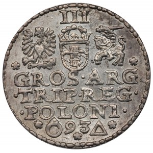 Sigismund III, 3 groschen 1593, Marienburg