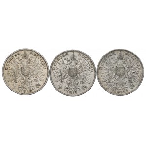 Rakousko, sada 2 korun 1912