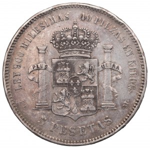 Španielsko, 5 pesiet 1875