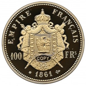 Francie, replika 100 franků 1861