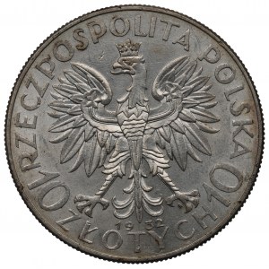 II Republic of Poland, 10 zlotych 1932, Women's Head