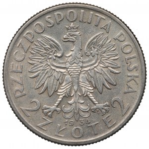 II Republic of Poland, 2 zloty 1934 Polonia