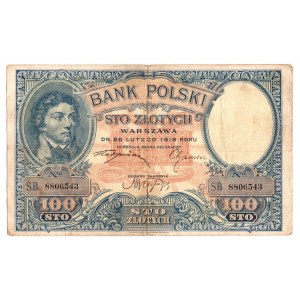 II RP, 100 złotych 1919 S.B.