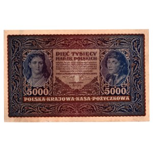 II RP, 5000 marek polskich 1919 II Serja B