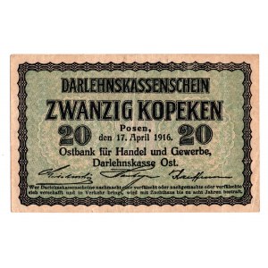 Poznan, 20 Kopeken 1916