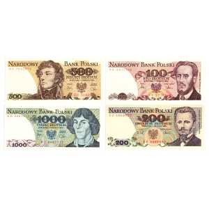 PRL, Zestaw 100-1.000 złotych