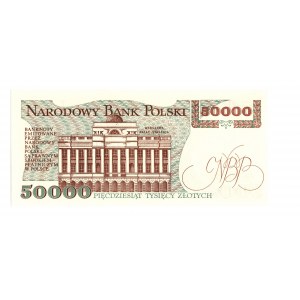 PRL, 50.000 złotych 1989 AC