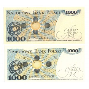 PRL, Zestaw 1000 złotych 1982