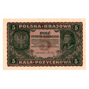 II RP, 5 Polish marks 1919 II Series DH
