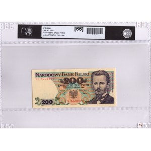 PRL, 200 złotych 1988 EN - GCN 66