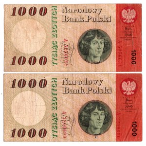 PRL, Zestaw 1.000 złotych 1965 A