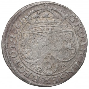 Johannes II. Kasimir, der Sechste von 1661, Lemberg - von der Krone gedolmetscht