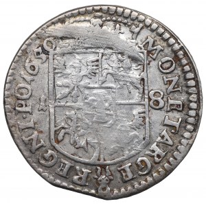 John II Casimir, 18 groschen 1650, Fraustadt