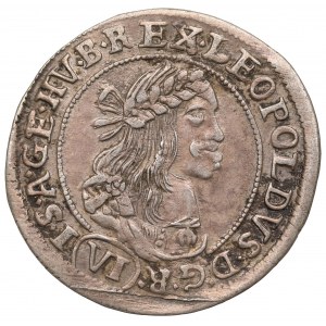 Hungary, Leopold I, 6 kreuzer 1672