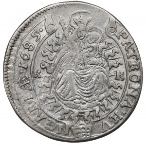 Maďarsko, Leopold I., 15 krajcarů 1685 KB
