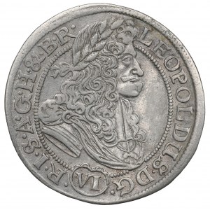 Schlesien under Habsburg, Leopold I, 6 kreuzer 1688, Breslau