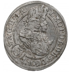 Sliezsko, Leopold I, 3 krajcara 1701 FN, Opole