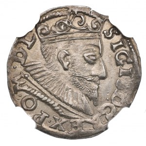 Zikmund III Vasa, Trojak 1593, Poznaň - NGC MS61