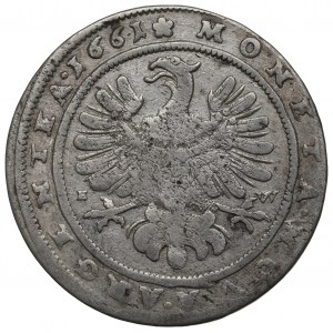 Sliezsko, vojvodstvo Brzeg-Lignitz-Volga, 15 Krajcars 1661 - nepopísané WO