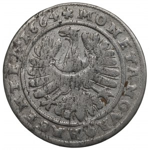 Slezsko, knížectví legnicko-brzesko-wołowskie, 15 krajcarů 1664 - UNTITLED