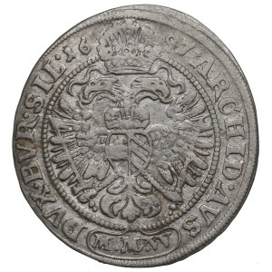 Śląsk pod panowaniem Habsburgów, Leopold I, 3 krajcary 1697 MMW, Wrocław