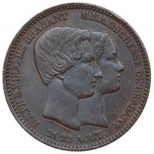 Belgicko, 10 centimov 1853 - svadba princa