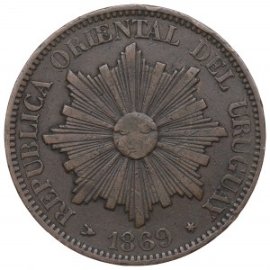 Urugwaj, 4 centesimos 1869