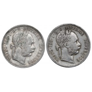 Österreich-Ungarn, Satz zu 1 Gulden 1879 und 1885