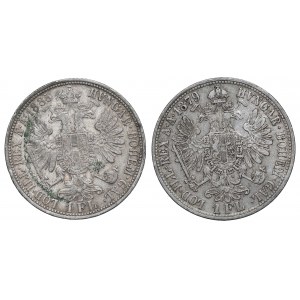 Österreich-Ungarn, Satz zu 1 Gulden 1879 und 1885