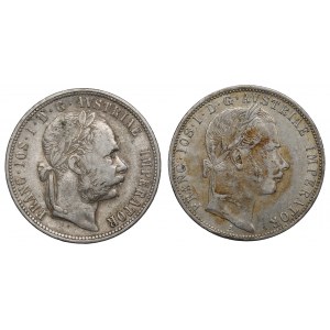 Rakousko-Uhersko, sada 1 florénu 1861 a 1879