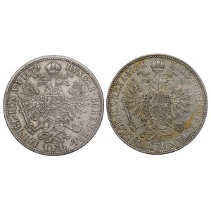 Österreich-Ungarn, Satz zu 1 Gulden 1861 und 1879