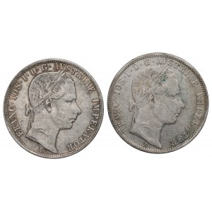 Österreich-Ungarn, Satz zu 1 Gulden 1859 und 1863