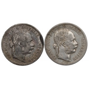Österreich-Ungarn, Satz zu 1 Gulden 1883 und 1886