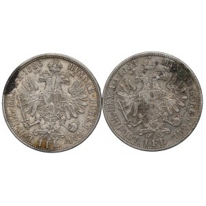 Rakúsko-Uhorsko, sada 1 florén 1883 a 1886