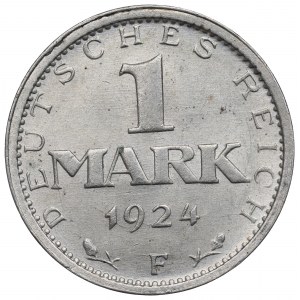 Německo, Výmarská republika, 1 značka 1924 F