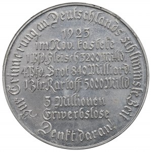Německo, Inflační pamětní medaile 1925