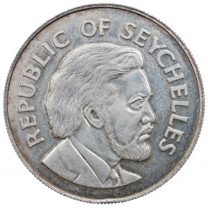 Seszele, 25 rupii 1975 - srebrny jubileusz Królowej Elżbiety