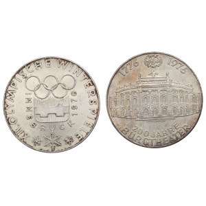 Rakúsko, sada 100 šilingov 1976