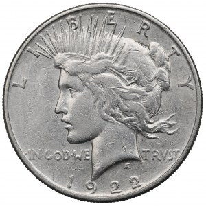 USA, Mírový dolar 1922