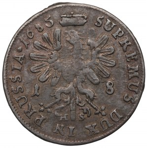 Germany, Brandenburg-Prussia, Friedrich Wilhelm, 18 groschen 1685