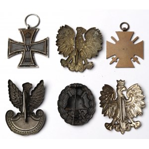 Niemcy i PRL, Zestaw odznak i orzełków