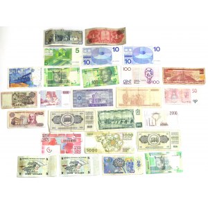 Zestaw banknotów świata