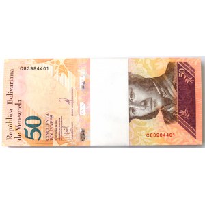 Wenezuela, Paczka bankowa 50 boliwarów 2018