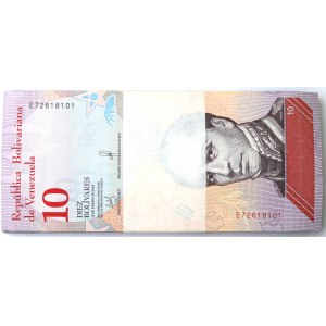 Wenezuela, Paczka bankowa 10 boliwarów 2018