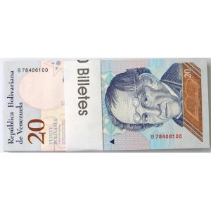 Wenezuela, Paczka bankowa 20 boliwarów 2018