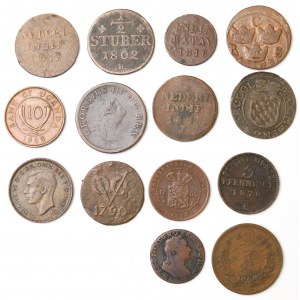 Súbor medených mincí sveta
